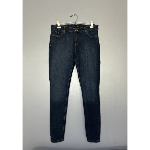 MICHAEL KORS Dark Wash Jeans Women’s 10 Mid Rise Skinny Denim Classic Clean Girl - Picture 1 of 12